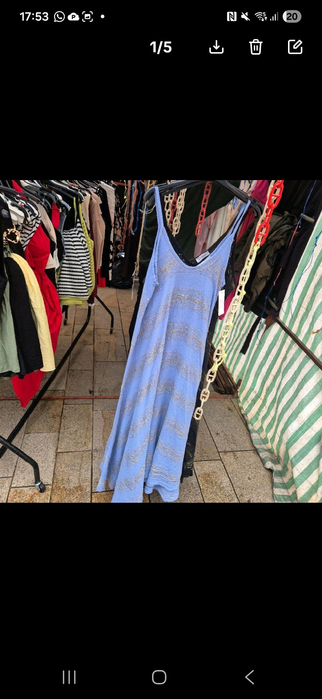 Cotton Maxi Dress One Size