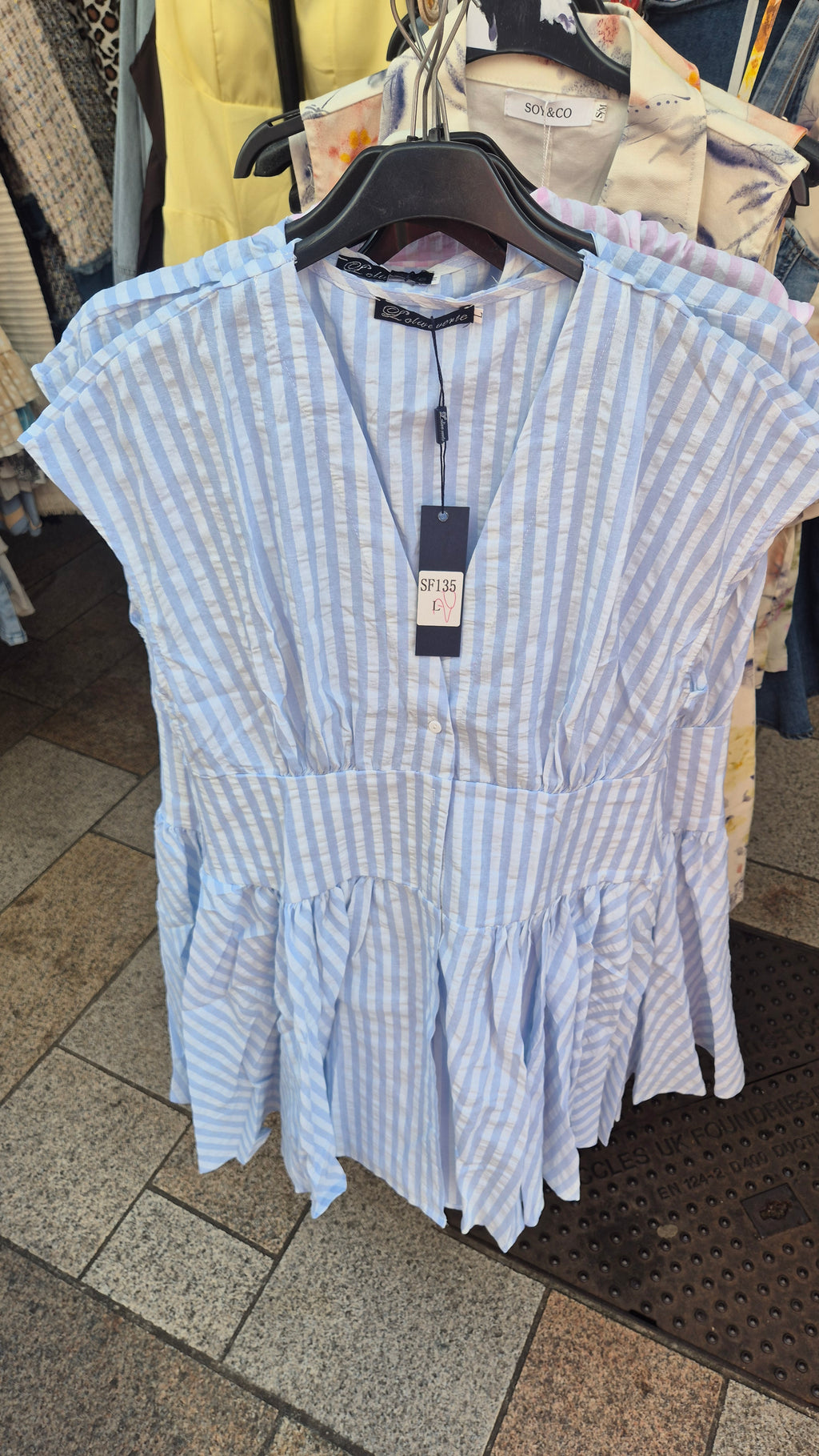 Stripe Dress Blue