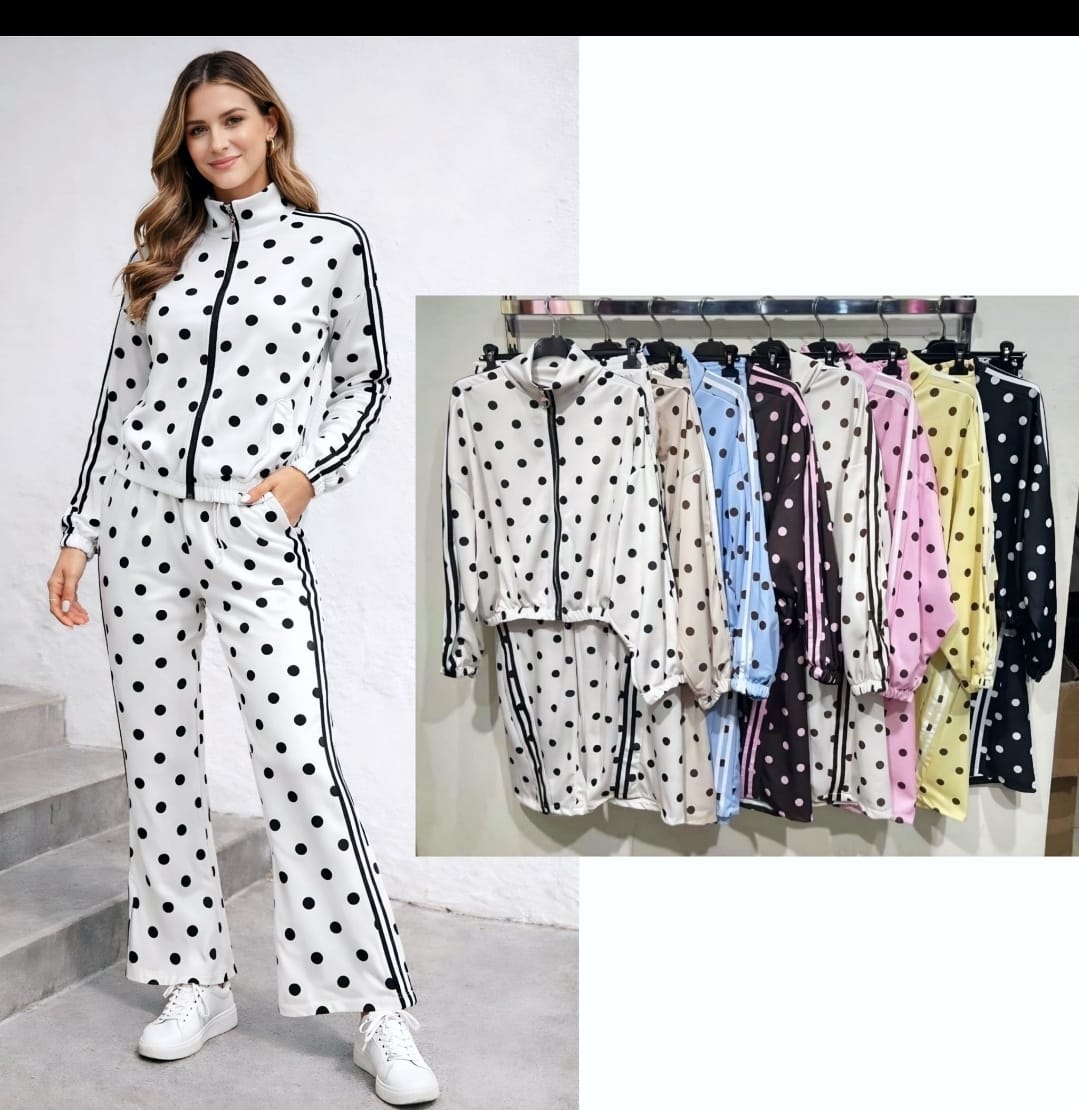 Polka Dot Lounge Suit One Size