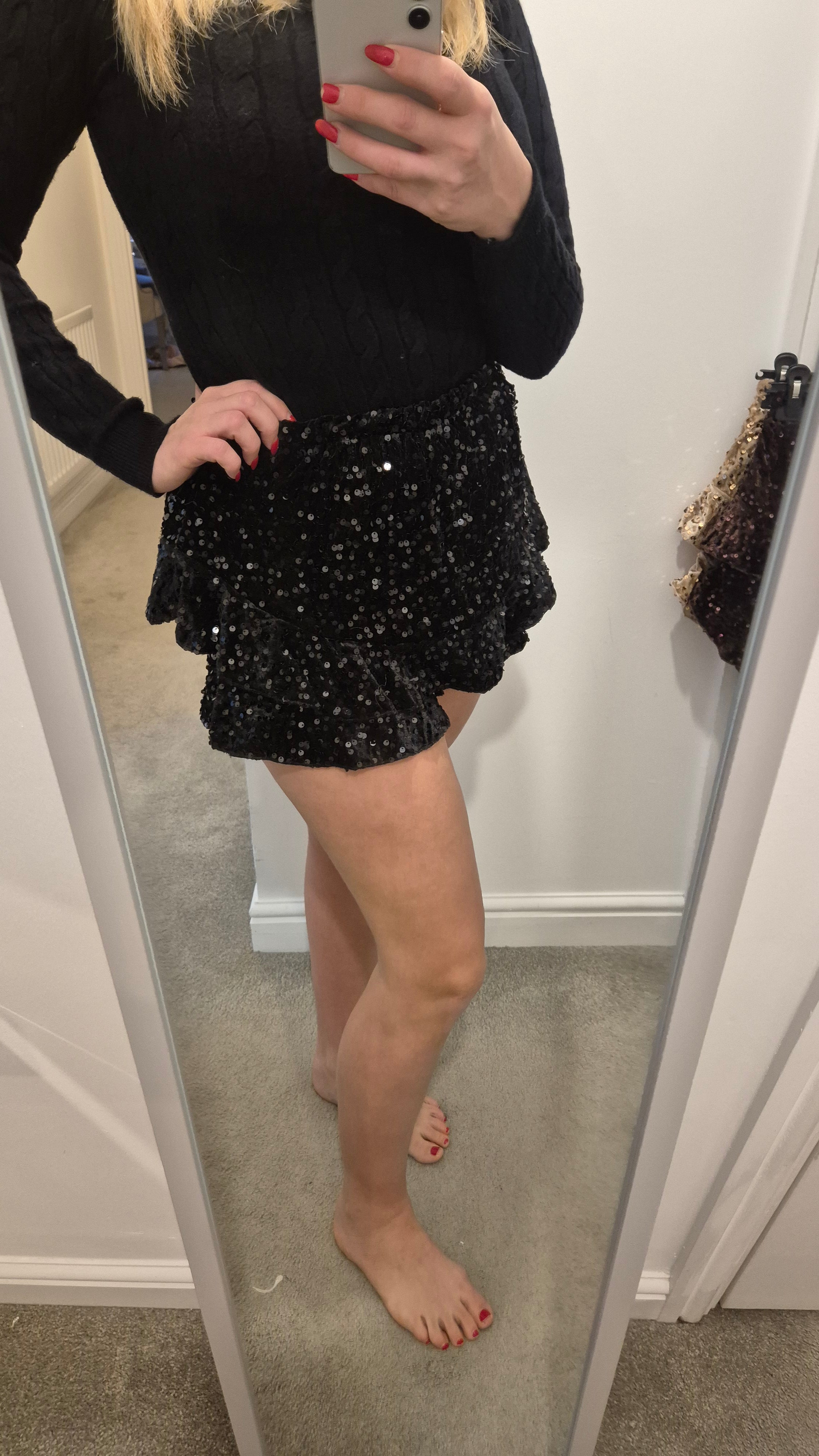 Sequin Shorts One Size