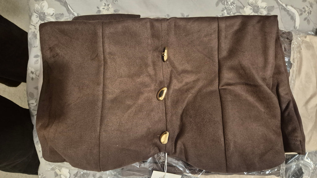 Suede Trouser Set S/M