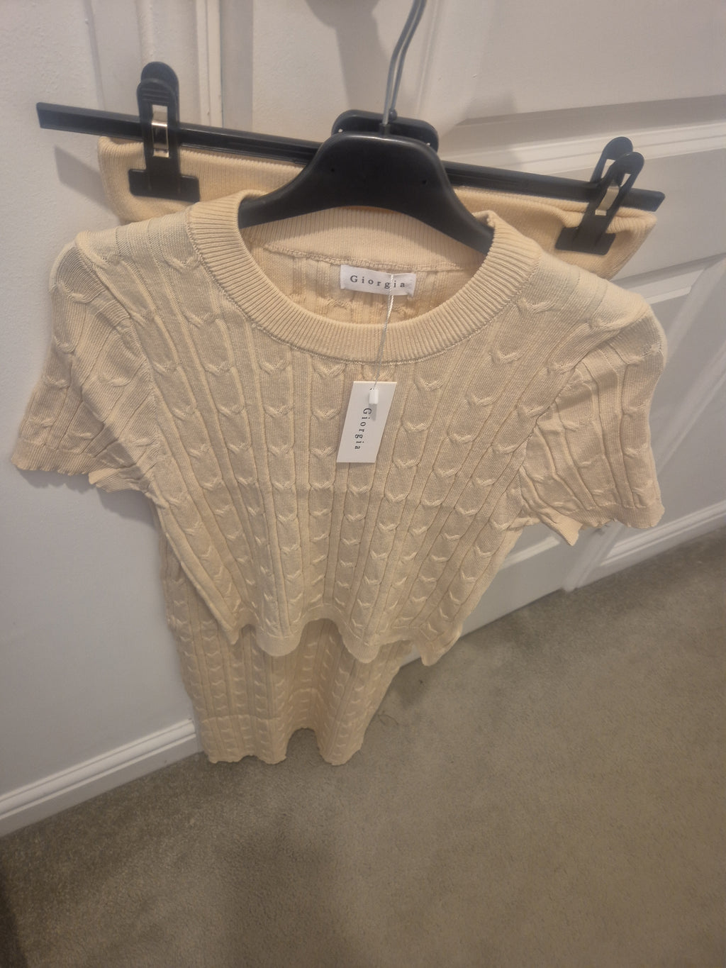 Knitted Skirt Set One Size