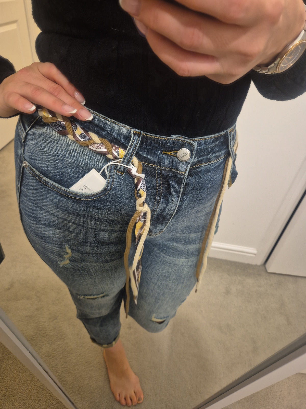 Mom Jean Woven Belt