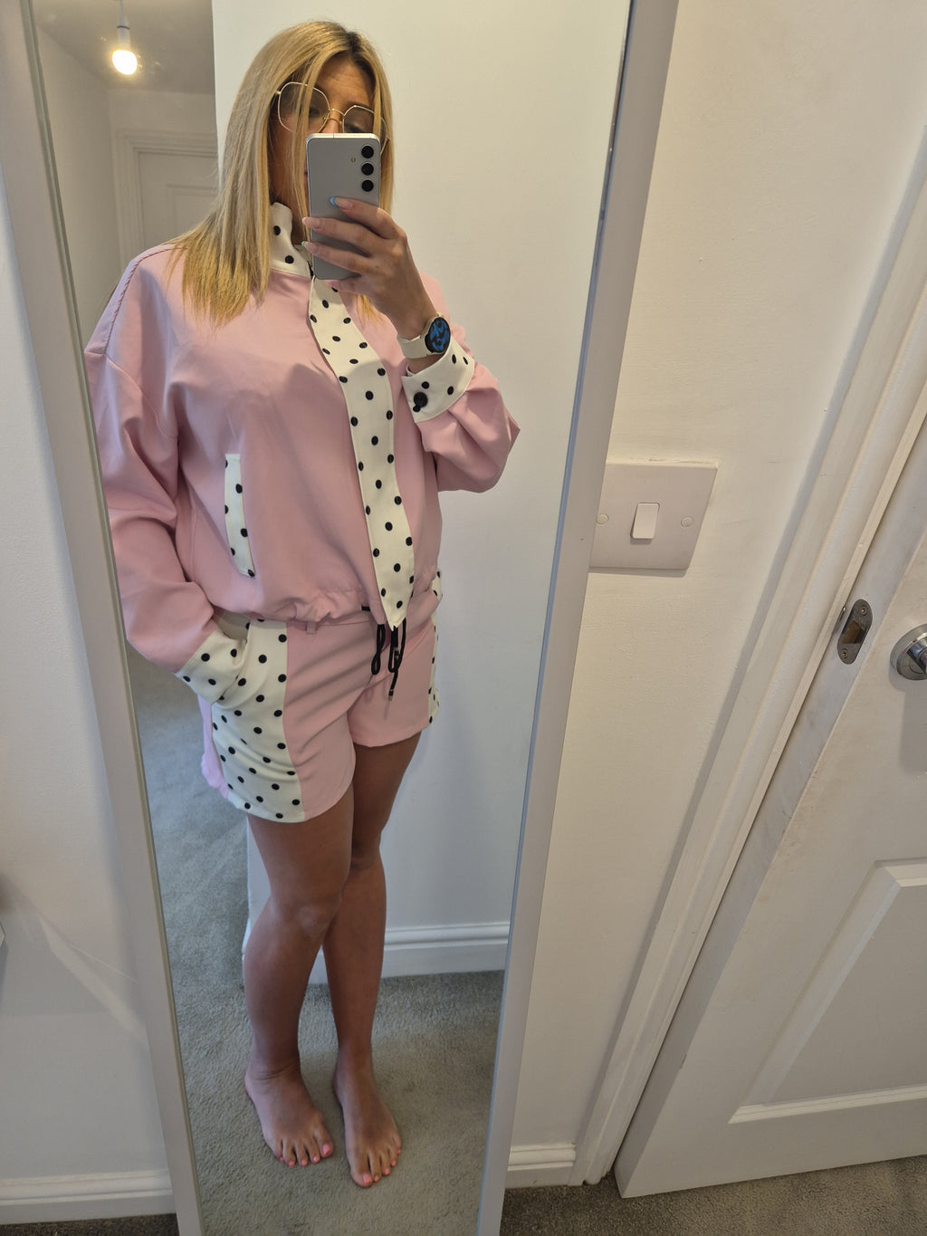 Daisy Shell Suit Short Set One Size