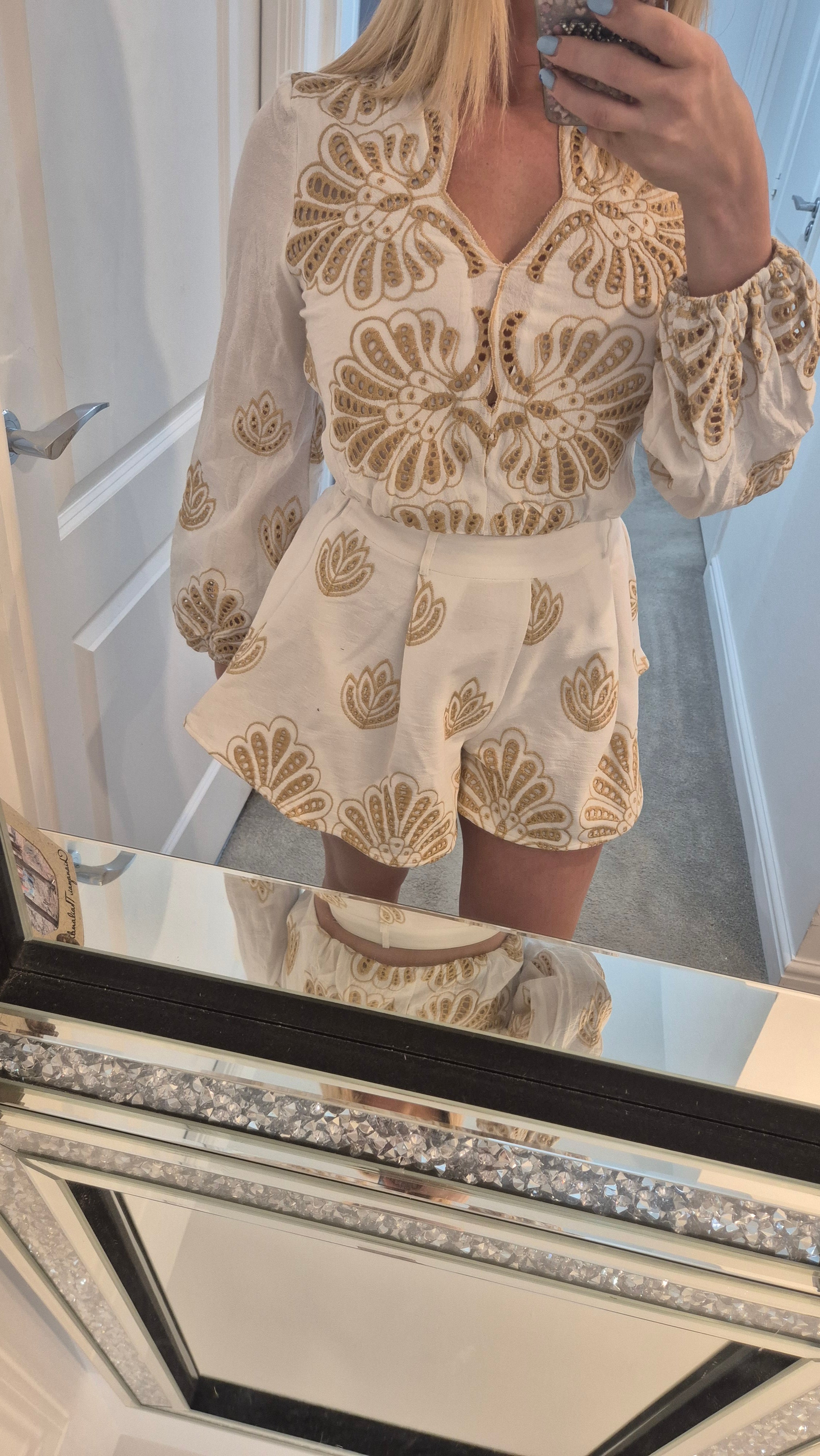 Holly Short Set White was £33 now £20 no returns on sale items