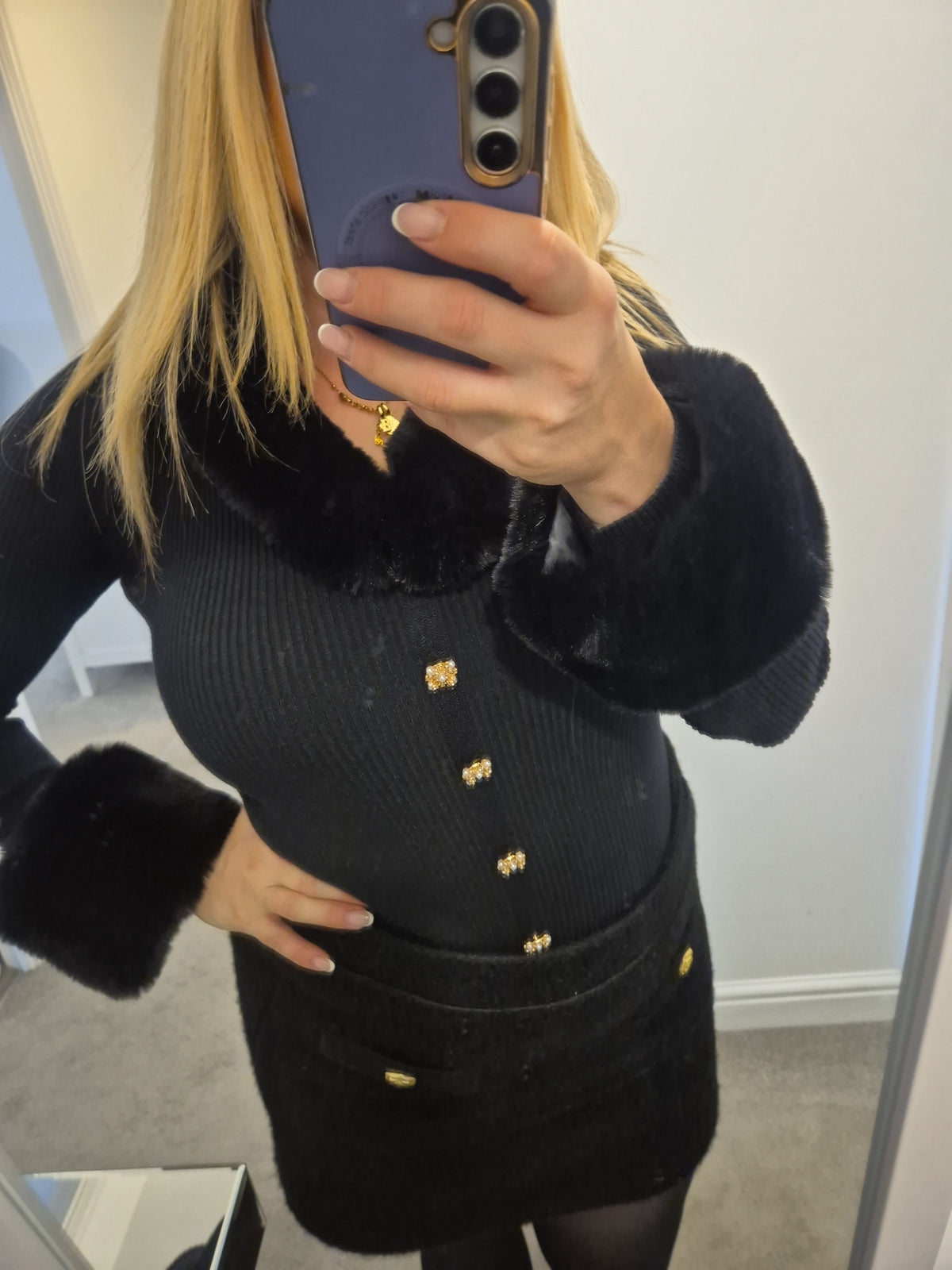 Faux Fur Top One Size