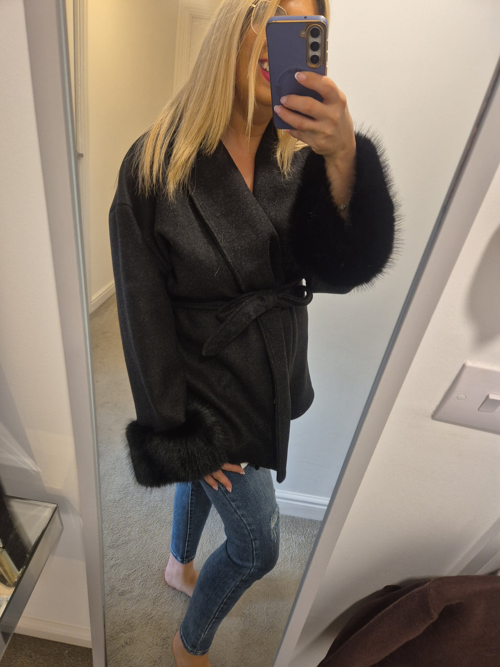 Faux Fur Jacket One Size