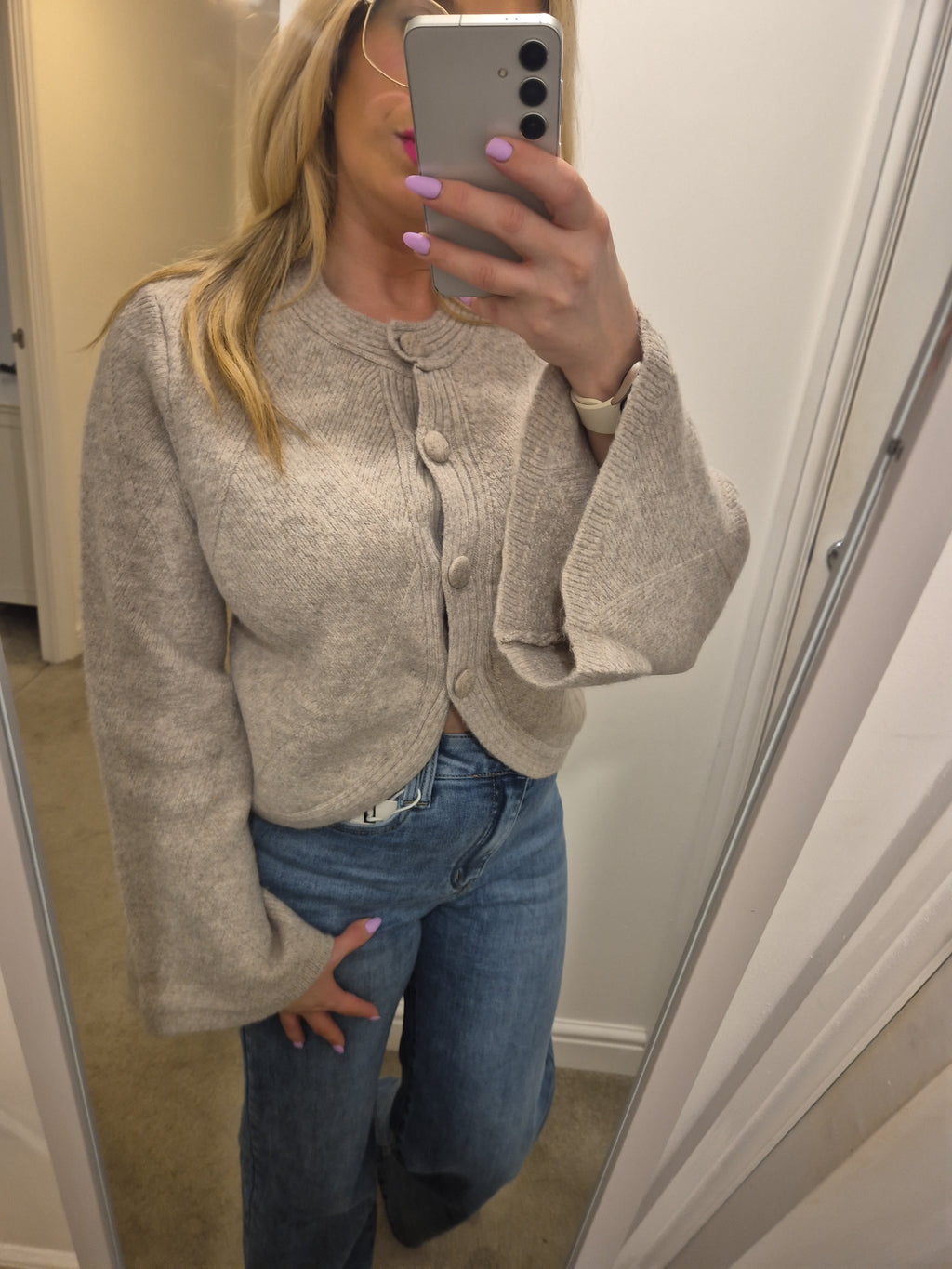 Chunky Knitted Cardigan One Size