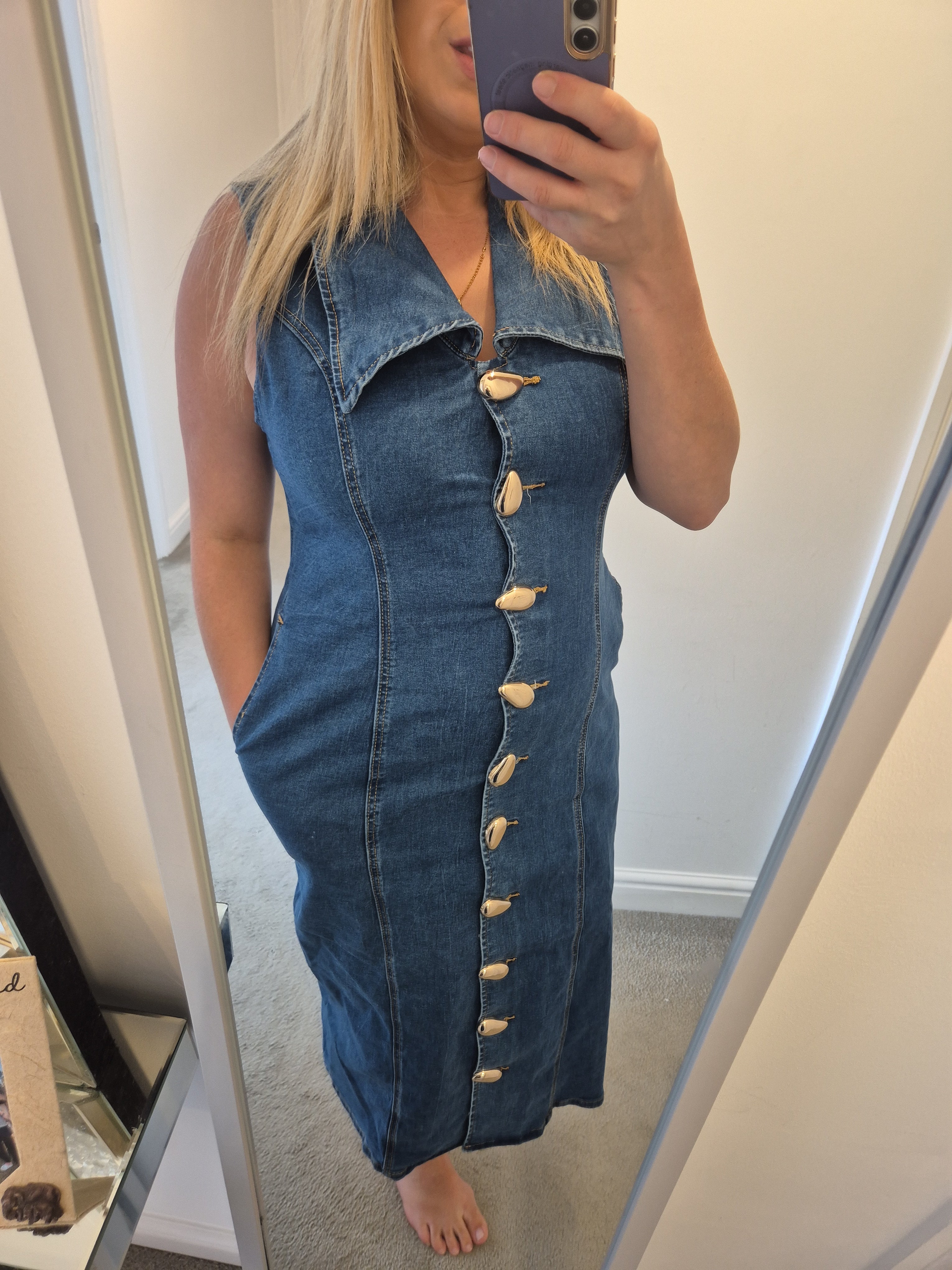 Denim Pebble Dress