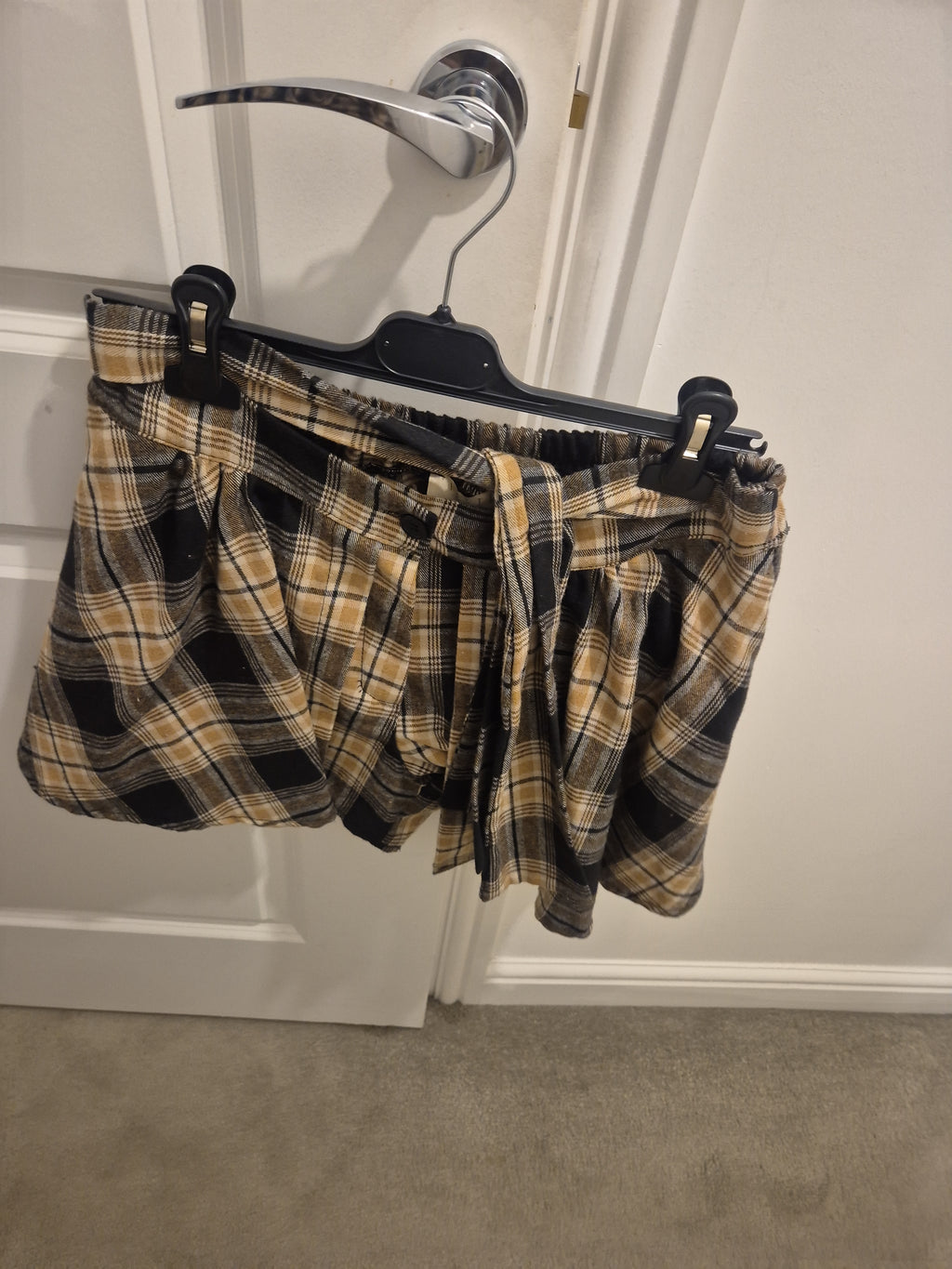 Skort Check Wrap Around One Size
